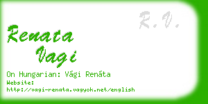 renata vagi business card