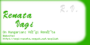 renata vagi business card